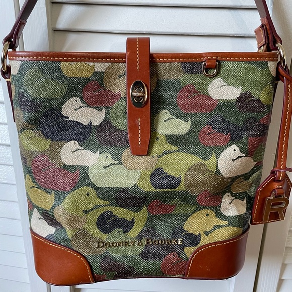 Dooney & Bourke Handbags - Dooney & Bourke Camouflage Duck Print Shoulder Bag